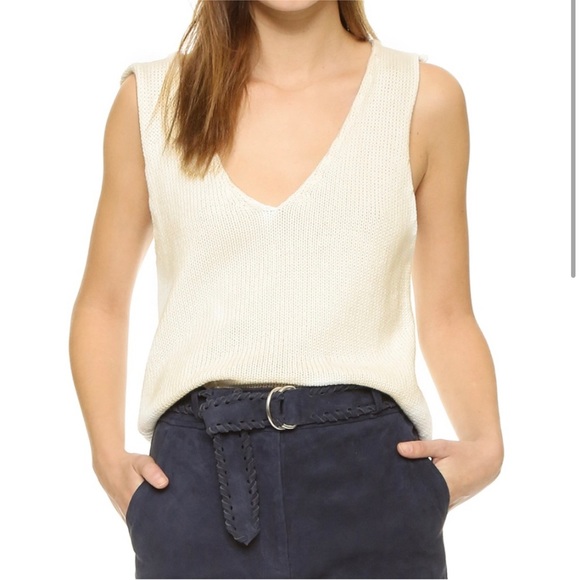 Anine Bing Tops - Anine Bing V-Neck Sleeveless Sweater top Sz M